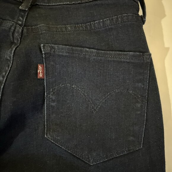 Levis Demi Curve Classic Boot Cut Jeans Womens Size 8 29 Dark Wash Denim - Picture 8 of 8